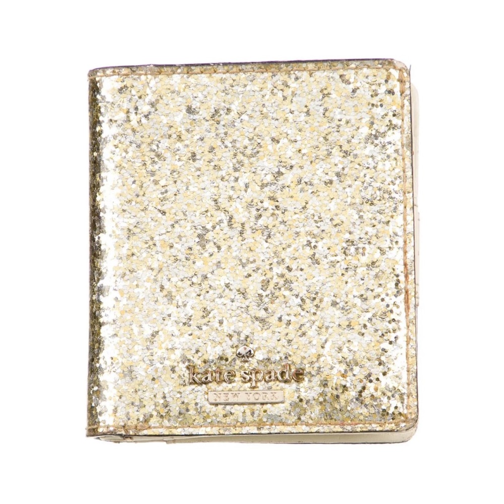 Kate Spade gold bifold wallet